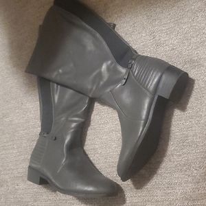 Gray boots